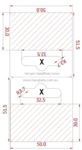 Euro Large 3 Ways Dimensions